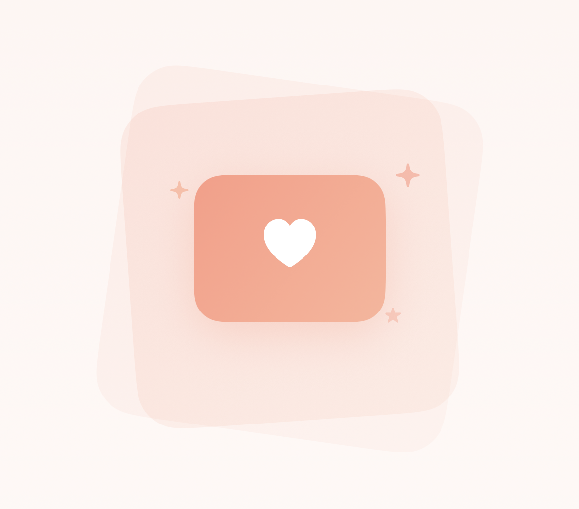 Heart card illustration representing appreciation messages